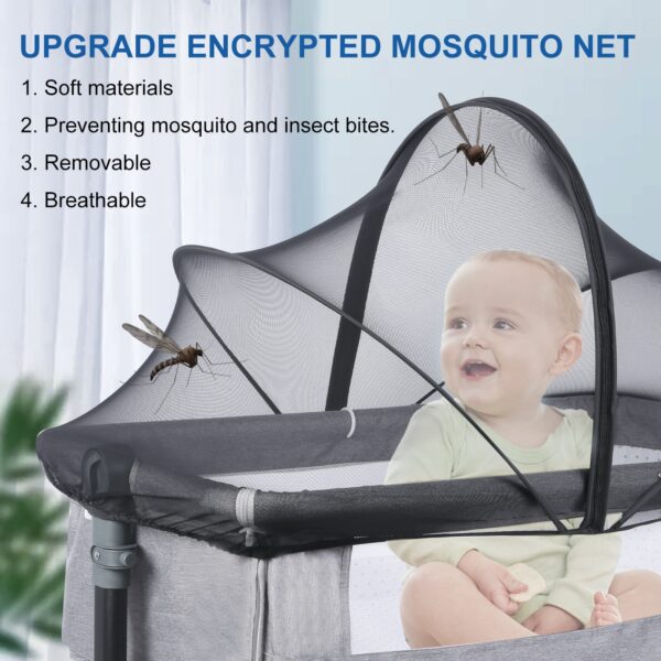 Mosquito Net for Cot All-Season Protection for Newborns - Portable, Ventilated, and Foldable Crib Shield - Image 2