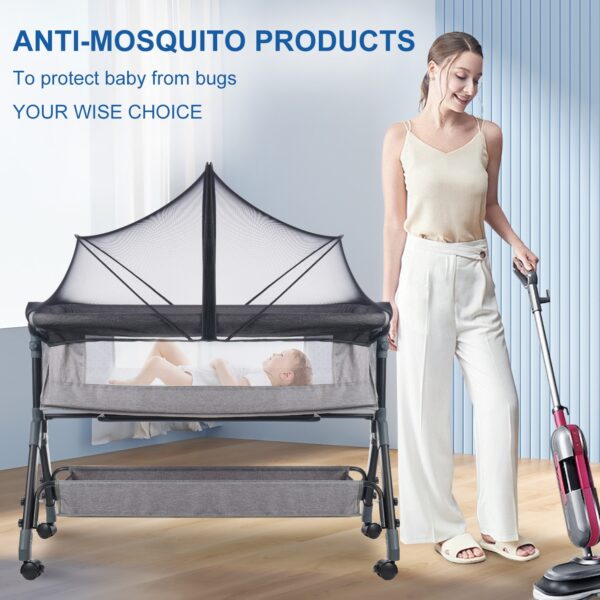 Mosquito Net for Cot All-Season Protection for Newborns - Portable, Ventilated, and Foldable Crib Shield - Image 3