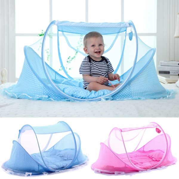Mosquito Net for Cot Portable, Foldable Baby Bedding Crib Netting and Newborn Sleeping Tent - Image 2