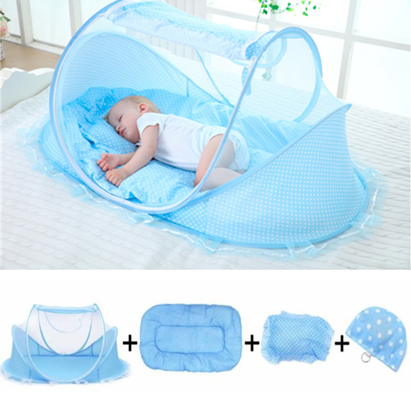 Mosquito Net for Cot Portable, Foldable Baby Bedding Crib Netting and Newborn Sleeping Tent