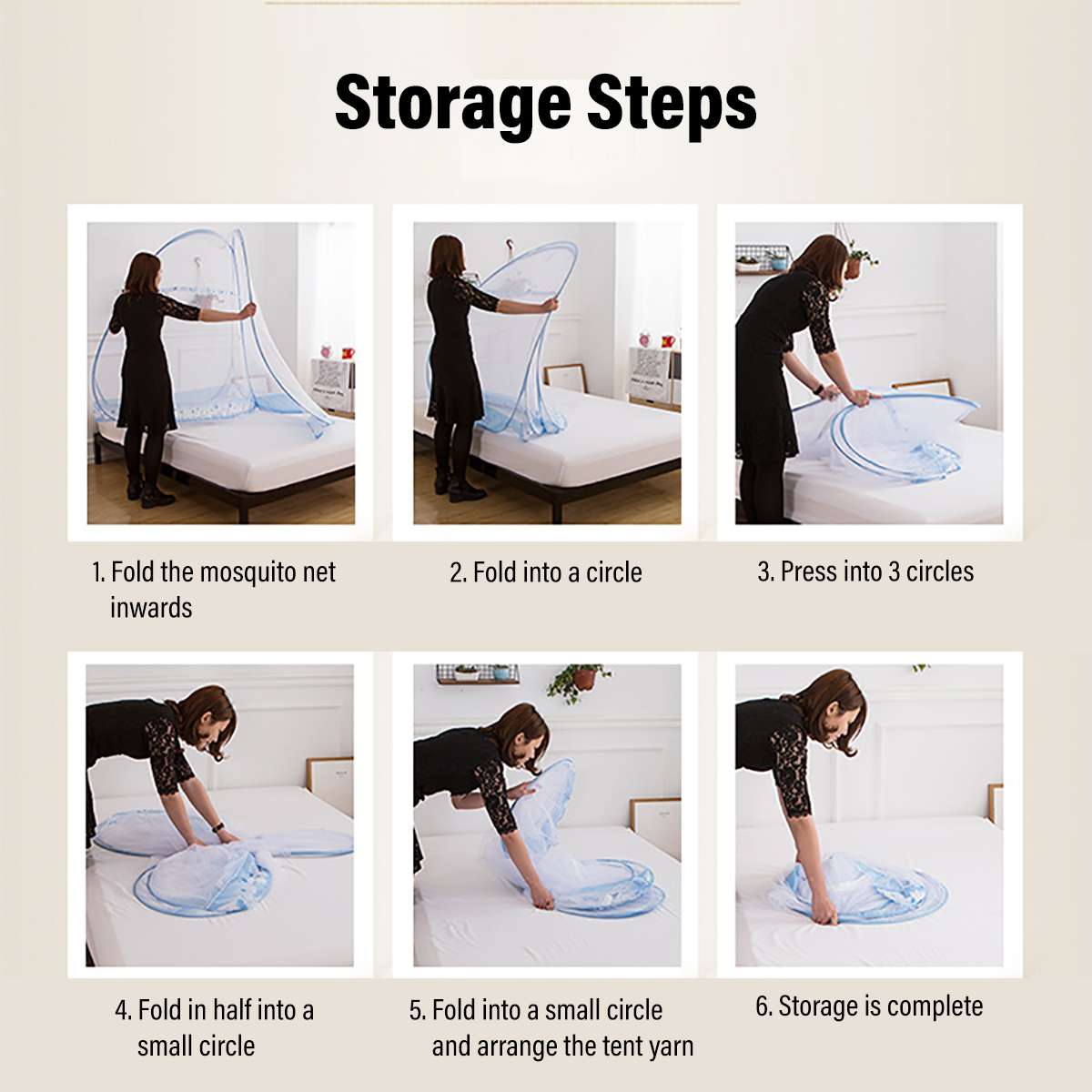 Free Standing Mosquito Net: Mongolian Yurt-Inspired Bed Canopy with 1 Door