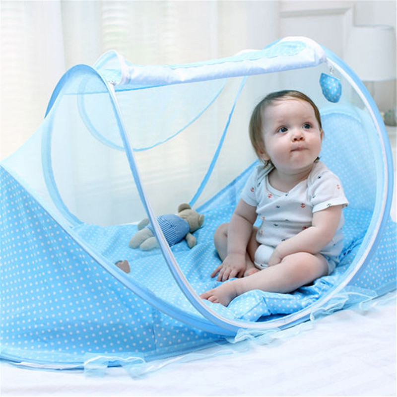 Mosquito Net for Cot Portable, Foldable Baby Bedding Crib Netting and Newborn Sleeping Tent