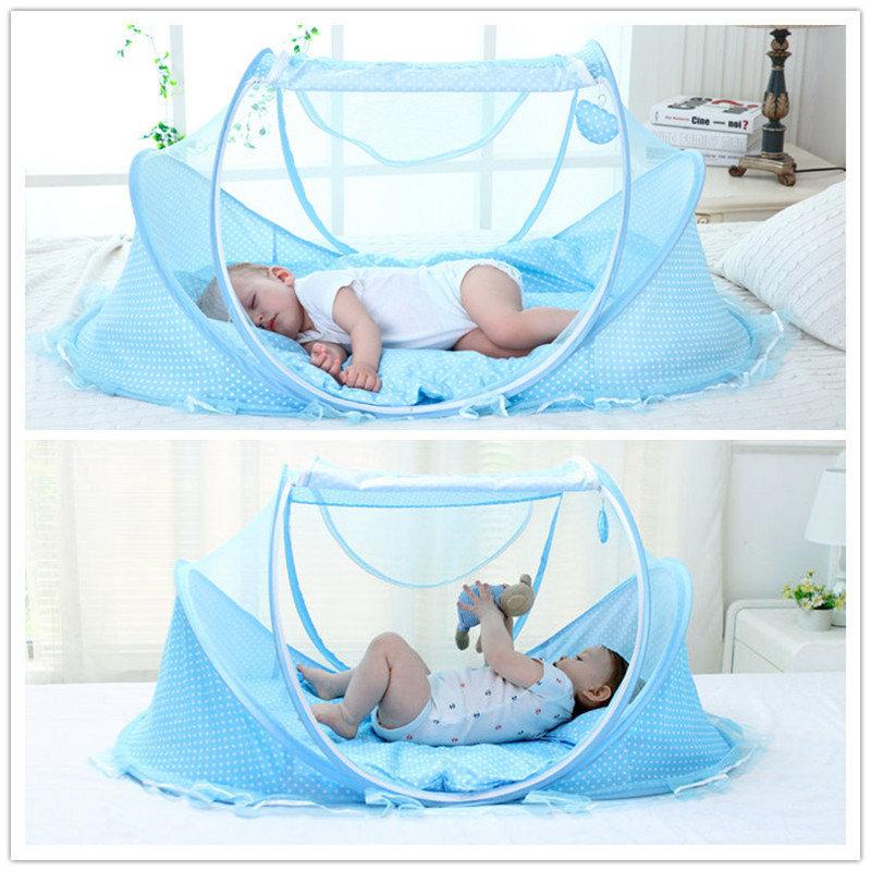 Mosquito Net for Cot Portable, Foldable Baby Bedding Crib Netting and Newborn Sleeping Tent