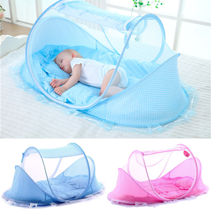 Mosquito Net for Cot Portable, Foldable Baby Bedding Crib Netting and Newborn Sleeping Tent