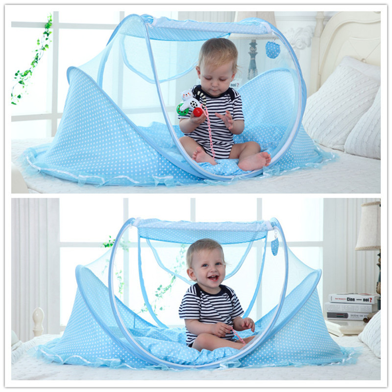 Mosquito Net for Cot Portable, Foldable Baby Bedding Crib Netting and Newborn Sleeping Tent