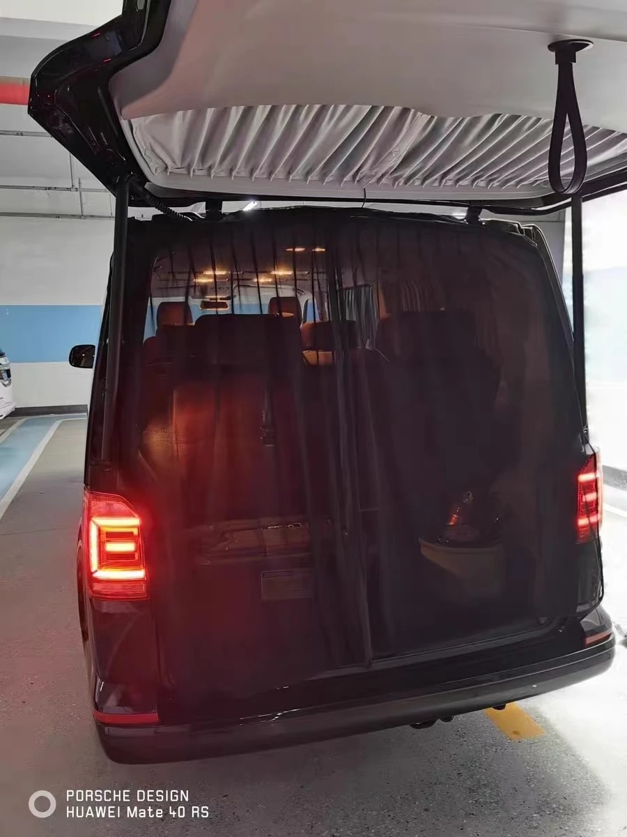 Car Tailgate Mosquito Net Anti-Flying Insects Curtain for Camping Sunshade and Ventilation Mesh in VW T5 T6