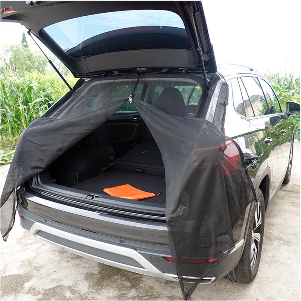 Car Tailgate Mosquito Net Magnetic Mount Sunshade Screen for Trunk Ventilation, Ideal for SUVs and MPVs in Summer Anti-Mosquito Protection