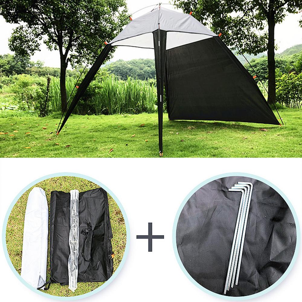 Retractable Awning With Bug Screen Lightweight Sun Shade Tent with UV Protection and Waterproof Features for Outdoor Adventures