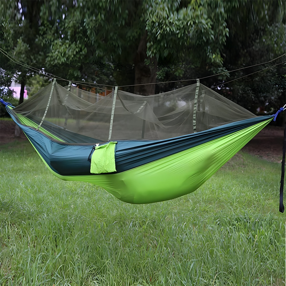 Camping Hammock with Mosquito Net Ultralight Outdoor Sleeping Solution for 1-2 People (260x140cm)