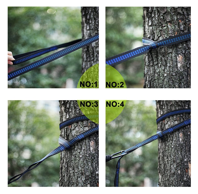 Double Camping Hammock with Mosquito Net 260x140cm Travel Sleeping Bed Swing with Tree Straps for Ultimate Outdoor Comfort