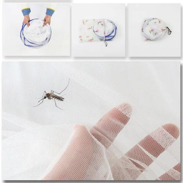 Convenient Free Standing Mosquito Net Foldable Double Couple Bed Net for a Mosquito-Free Summer Sleeping Experience at Home or During Travel - Image 3