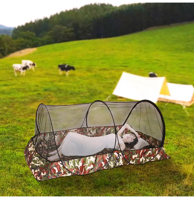 Portable Camping Mosquito Net Tarp Tents - Waterproof Travel Folding for Trips, Outdoor Garden, Single-door Dormitory - Anti-mosquito Protection - FREE STANDING MOSQUITO NET
