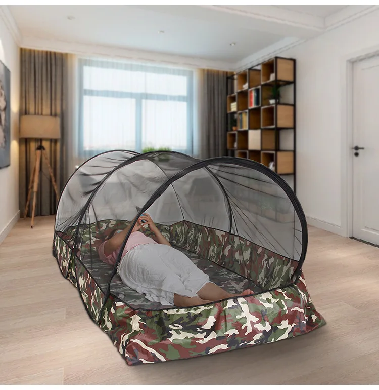 Portable Camping Mosquito Net Tarp Tents - Waterproof Travel Folding for Trips, Outdoor Garden, Single-door Dormitory - Anti-mosquito Protection - FREE STANDING MOSQUITO NET
