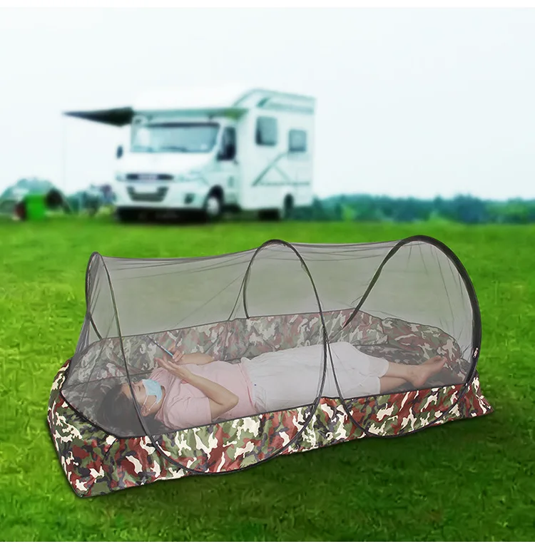 Portable Camping Mosquito Net Tarp Tents - Waterproof Travel Folding for Trips, Outdoor Garden, Single-door Dormitory - Anti-mosquito Protection - FREE STANDING MOSQUITO NET