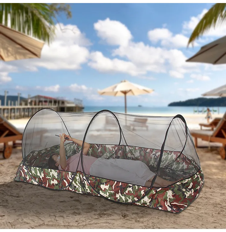 Portable Camping Mosquito Net Tarp Tents - Waterproof Travel Folding for Trips, Outdoor Garden, Single-door Dormitory - Anti-mosquito Protection - FREE STANDING MOSQUITO NET