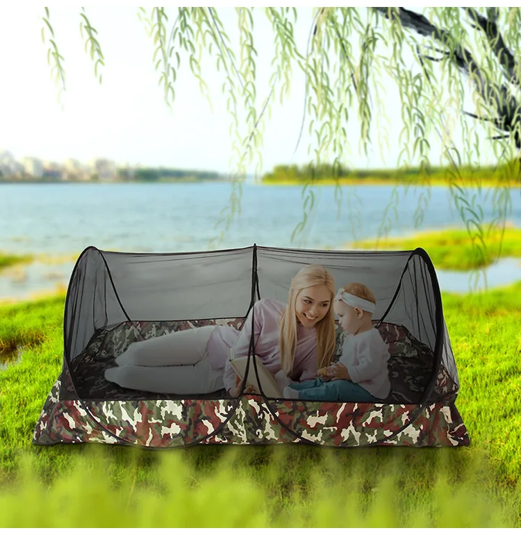 Portable Camping Mosquito Net Tarp Tents - Waterproof Travel Folding for Trips, Outdoor Garden, Single-door Dormitory - Anti-mosquito Protection - FREE STANDING MOSQUITO NET