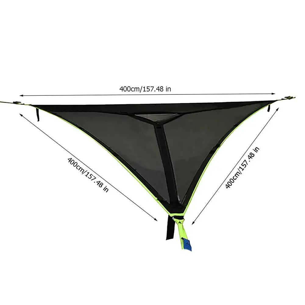 Outdoor Triangle Hammock - Giant Aerial Camping Swing Bed for Travel, Sleeping, and Relaxation - Multi-Person Nylon Rope Garden Hammock for Camping Adventures - Image 6