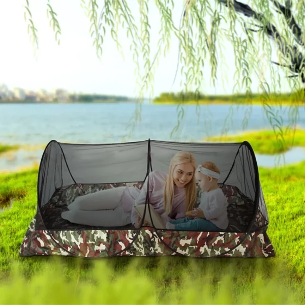 Portable Camping Mosquito Net Tarp Tents - Waterproof Travel Folding for Trips, Outdoor Garden, Single-door Dormitory - Anti-mosquito Protection - FREE STANDING MOSQUITO NET