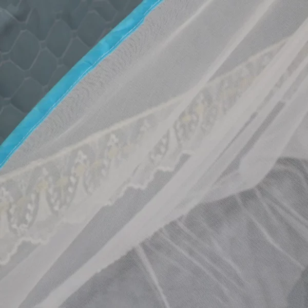 Portable Bottomless Mosquito Net for Cot - Foldable Anti-Mosquito Camping Mesh Tent for Double and Single Beds - Adjustable Size - Image 7