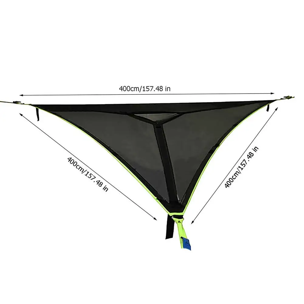 Outdoor Triangle Hammock - Giant Aerial Camping Swing Bed for Travel, Sleeping, and Relaxation - Multi-Person Nylon Rope Garden Hammock for Camping Adventures