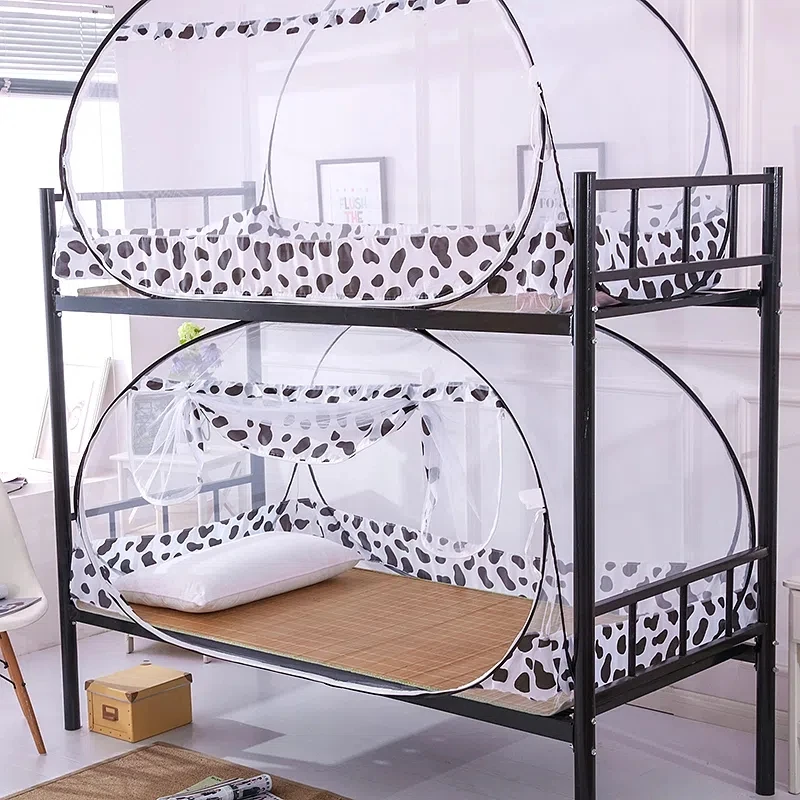 Home Large Space Mosquito Net - Mongolian Yurt Design, Encrypt Net for Student Dormitory Upper/Lower Bunk, Free Install - FREE STANDING MOSQUITO NET - Image 7
