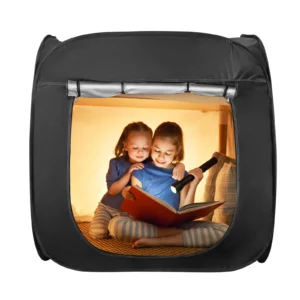 Foldable Spacious Black Out Tent - Pop Up Sensory Den Playhouse for Autism ASD Kids - Indoor Outdoor Toys for Children