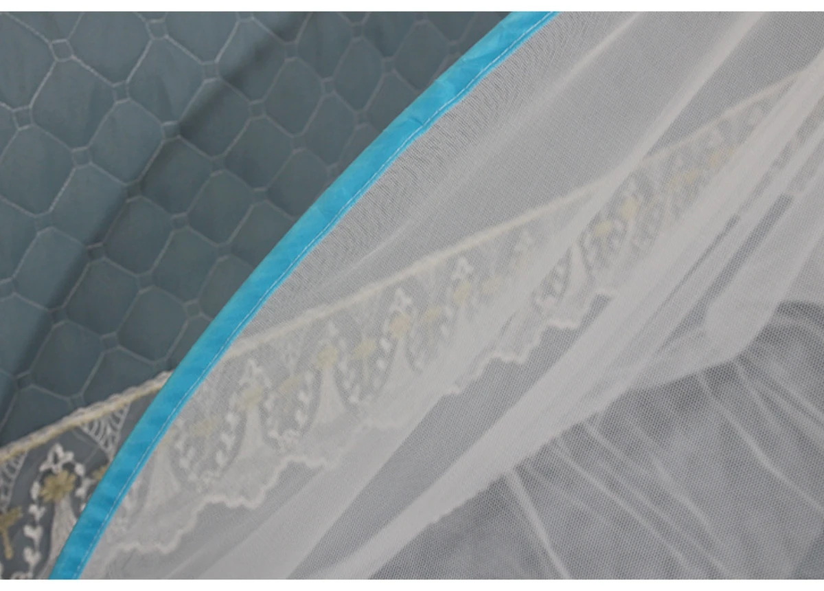 Portable Bottomless Mosquito Net for Cot - Foldable Anti-Mosquito Camping Mesh Tent for Double and Single Beds - Adjustable Size