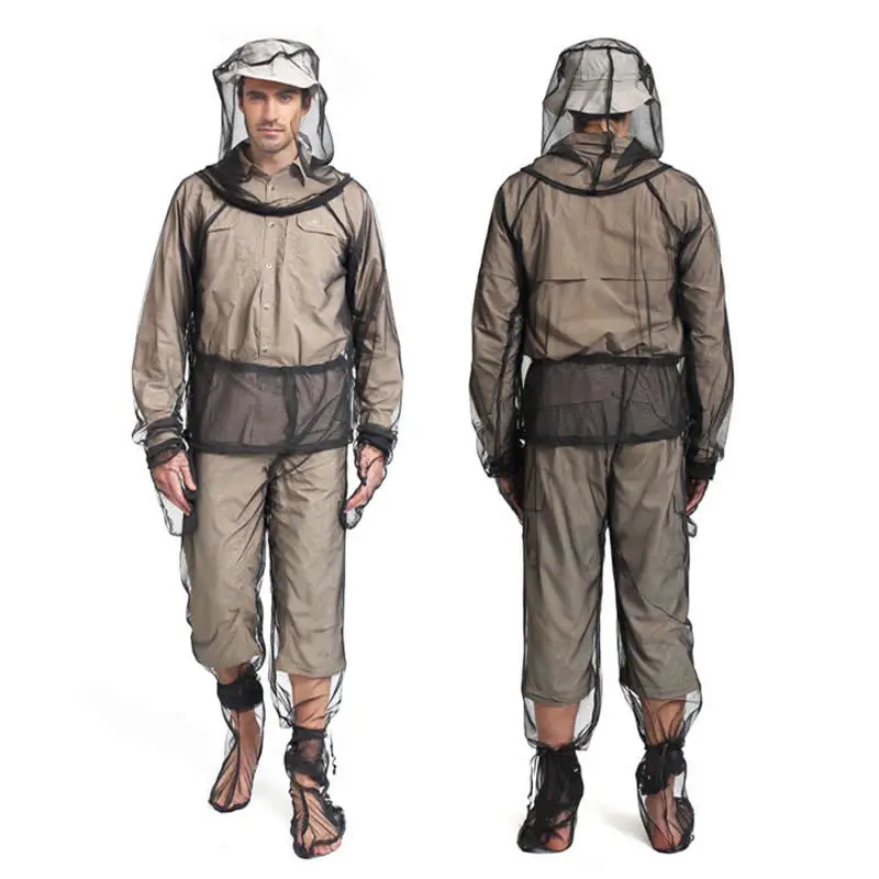 Sports Mesh Mosquito-Proof Suit - Outdoor Fishing Shirt for Preventing Insect and Bee Bites - Mosquito Repellent Clothing