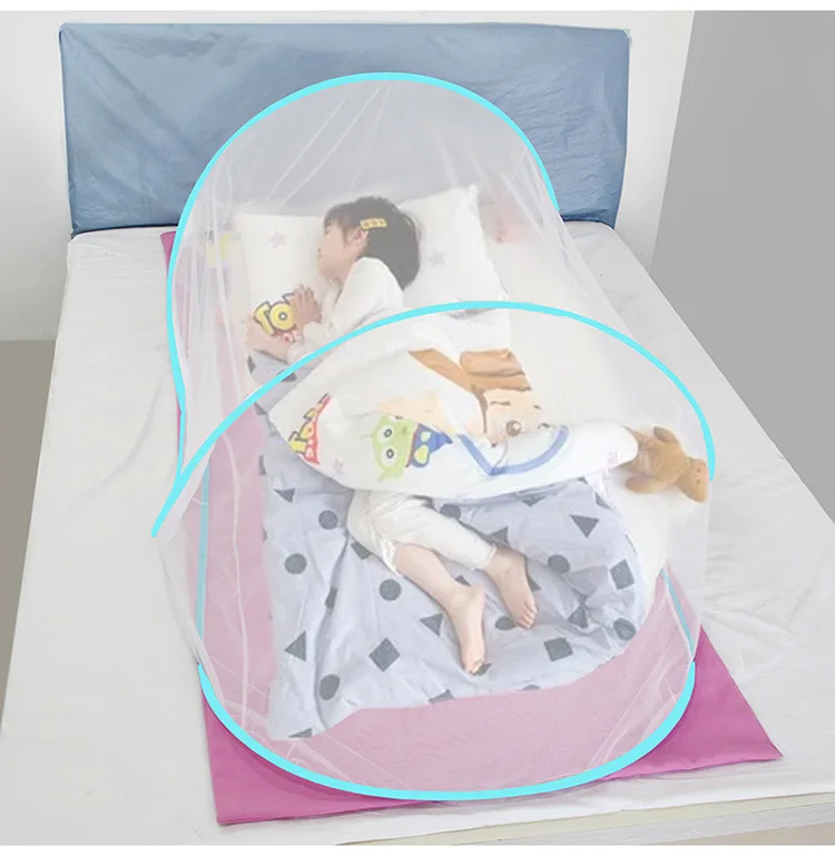 Camping Tent Mosquito Net - Folding Portable Student Dormitories and Children Insect Net for Single Bed Full Cover - MOSQUITO NET FOR COT