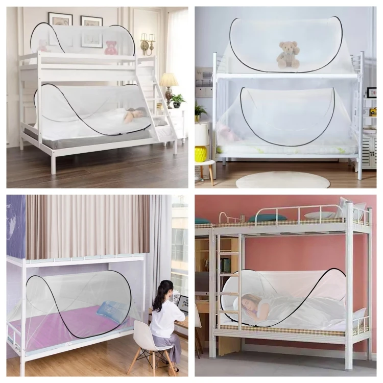 Camping Tent Mosquito Net - Folding Portable Student Dormitories and Children Insect Net for Single Bed Full Cover - MOSQUITO NET FOR COT