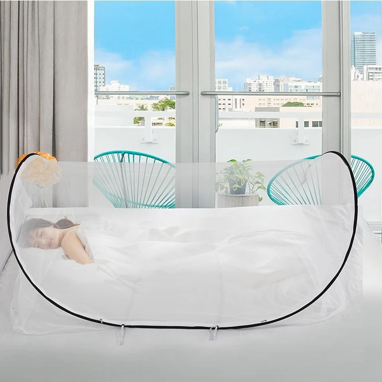 Camping Tent Mosquito Net - Folding Portable Student Dormitories and Children Insect Net for Single Bed Full Cover - MOSQUITO NET FOR COT
