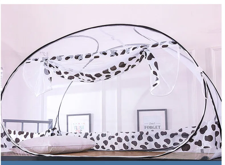 Home Large Space Mosquito Net - Mongolian Yurt Design, Encrypt Net for Student Dormitory Upper/Lower Bunk, Free Install - FREE STANDING MOSQUITO NET