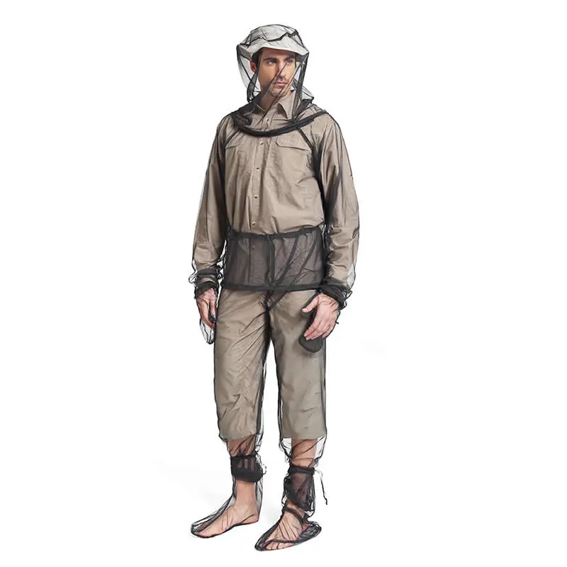 Sports Mesh Mosquito-Proof Suit - Outdoor Fishing Shirt for Preventing Insect and Bee Bites - Mosquito Repellent Clothing
