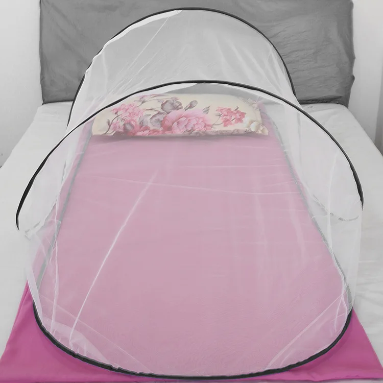 Camping Tent Mosquito Net - Folding Portable Student Dormitories and Children Insect Net for Single Bed Full Cover - MOSQUITO NET FOR COT