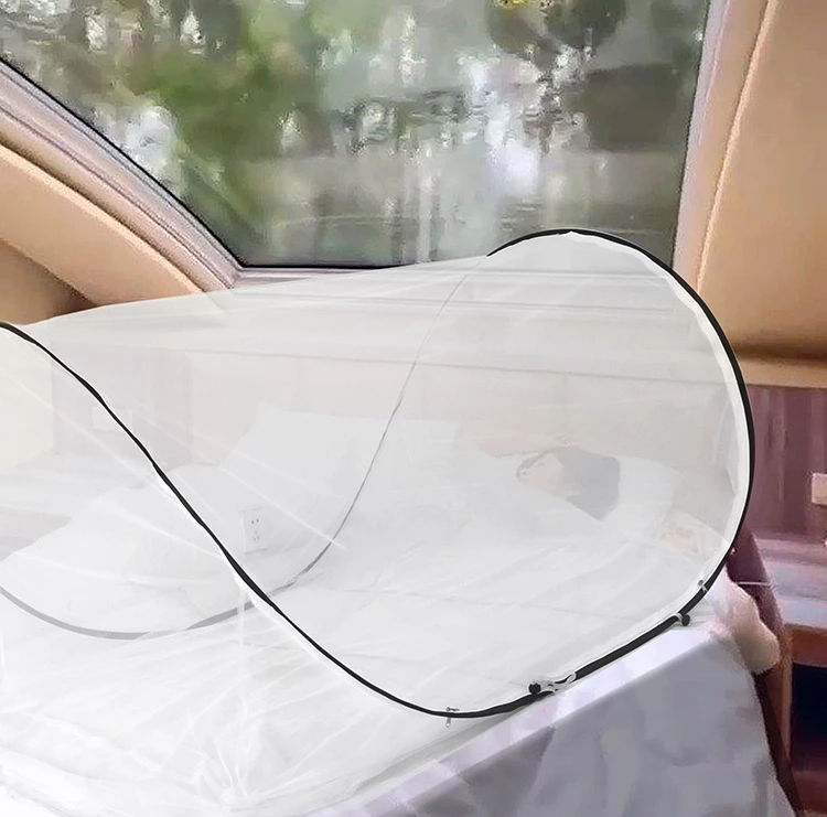 Camping Tent Mosquito Net - Folding Portable Student Dormitories and Children Insect Net for Single Bed Full Cover - MOSQUITO NET FOR COT