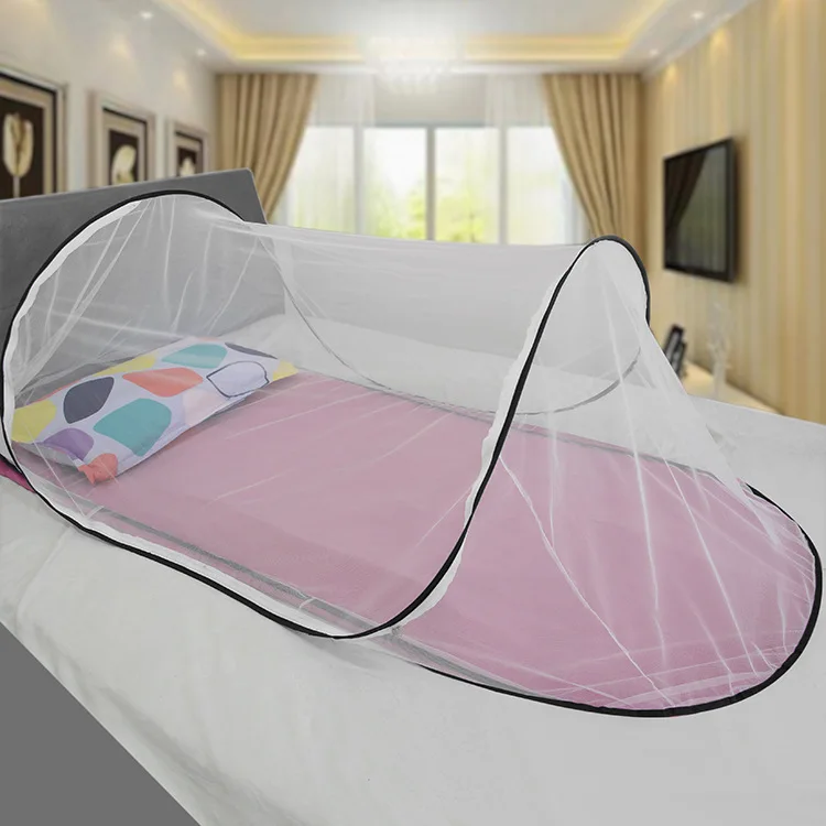 Camping Tent Mosquito Net - Folding Portable Student Dormitories and Children Insect Net for Single Bed Full Cover - MOSQUITO NET FOR COT